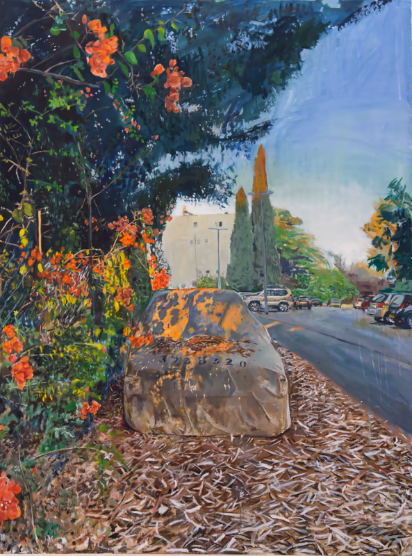 Abandoned Car At Day